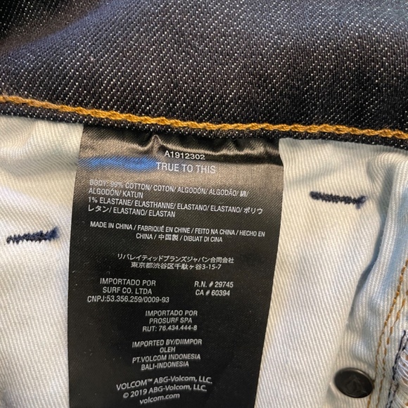 Dark Blue VLCM , Vorta Slim Straight Stretch Jean. - Picture 8 of 9